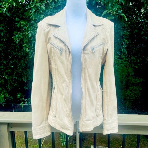Rino & Pelle beige lamb leather jacket - Picture 2 of 14